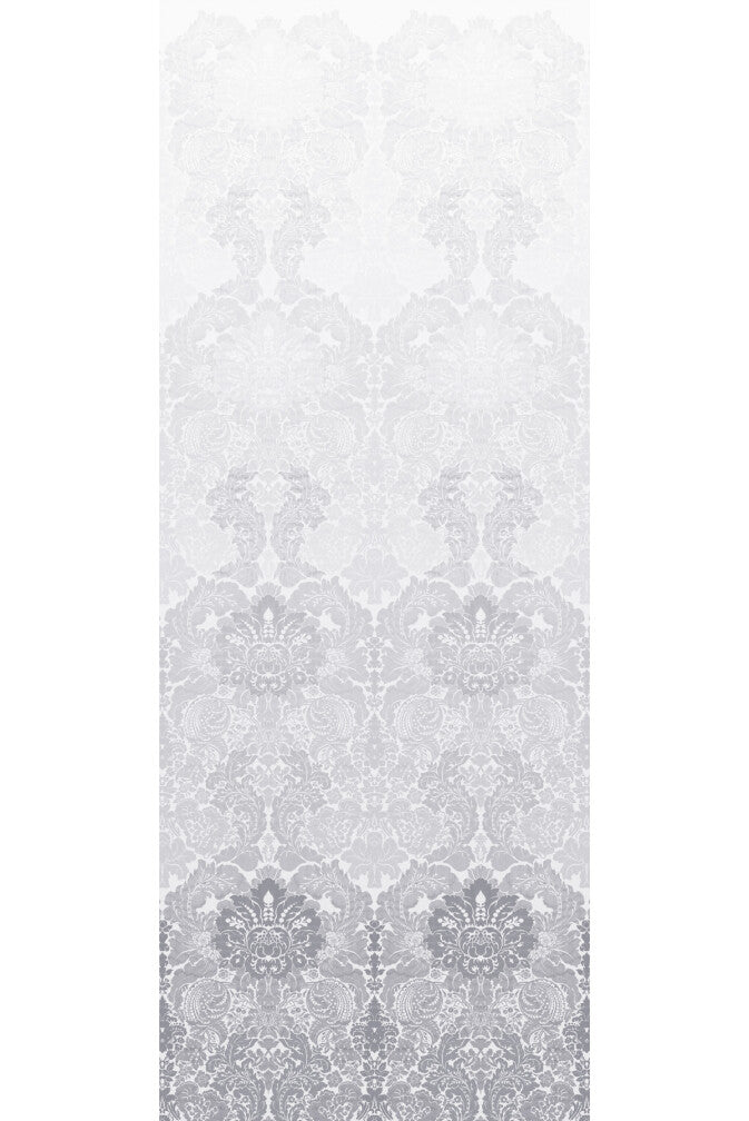 Disappearing Damask Superwide Wallpaper Panel - Grey - Timorous Beasties - ROR/DISD/OBRN/01 - Premier Wallcovering