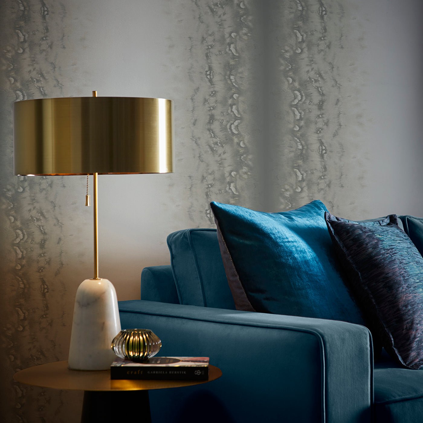 Disperse Wallpaper - Pearl - Clarke & Clarke - W0149/02 - Premier Wallcovering