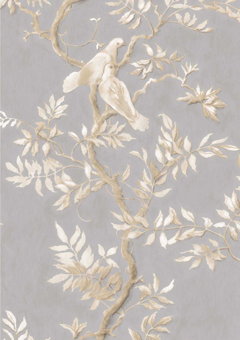 Doves Wallpaper - Thunder - Lewis & Wood - Premier Wallcovering