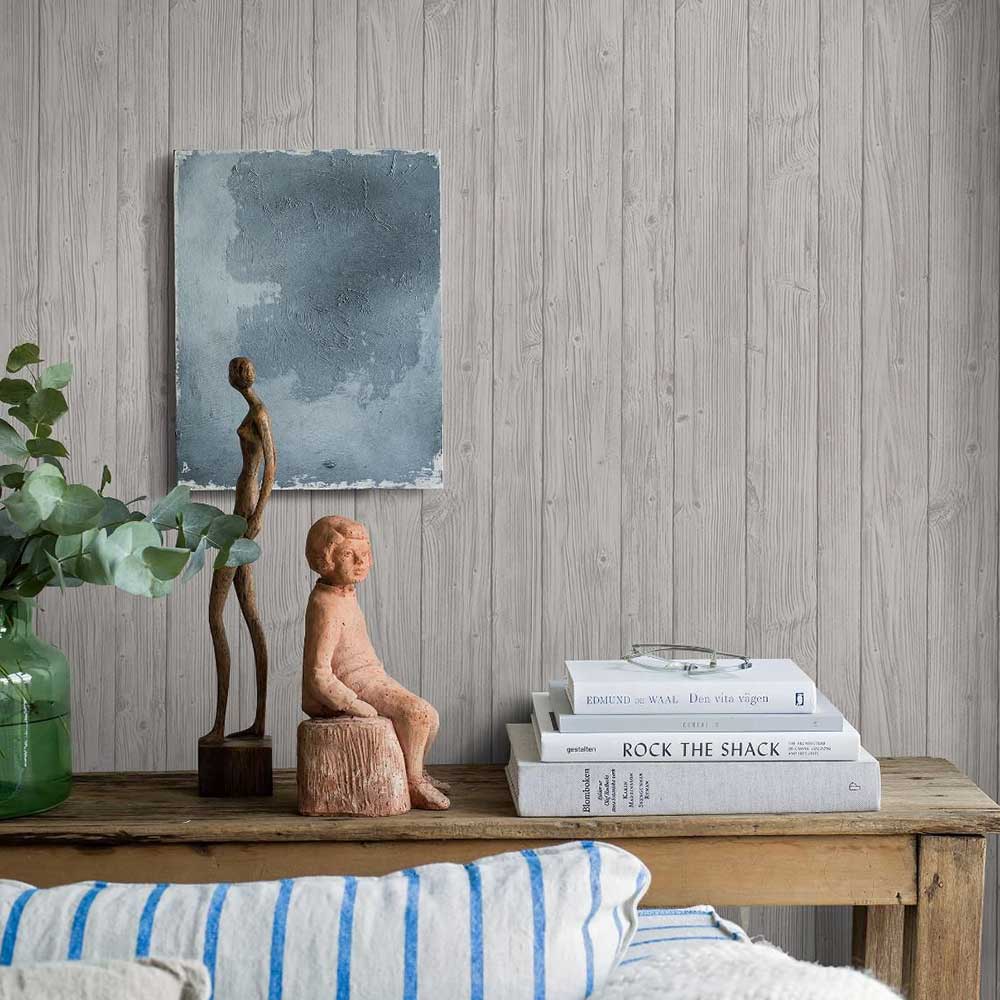 Driftwood Wallpaper - Grey - Boråstapeter - 8865 - Premier Wallcovering