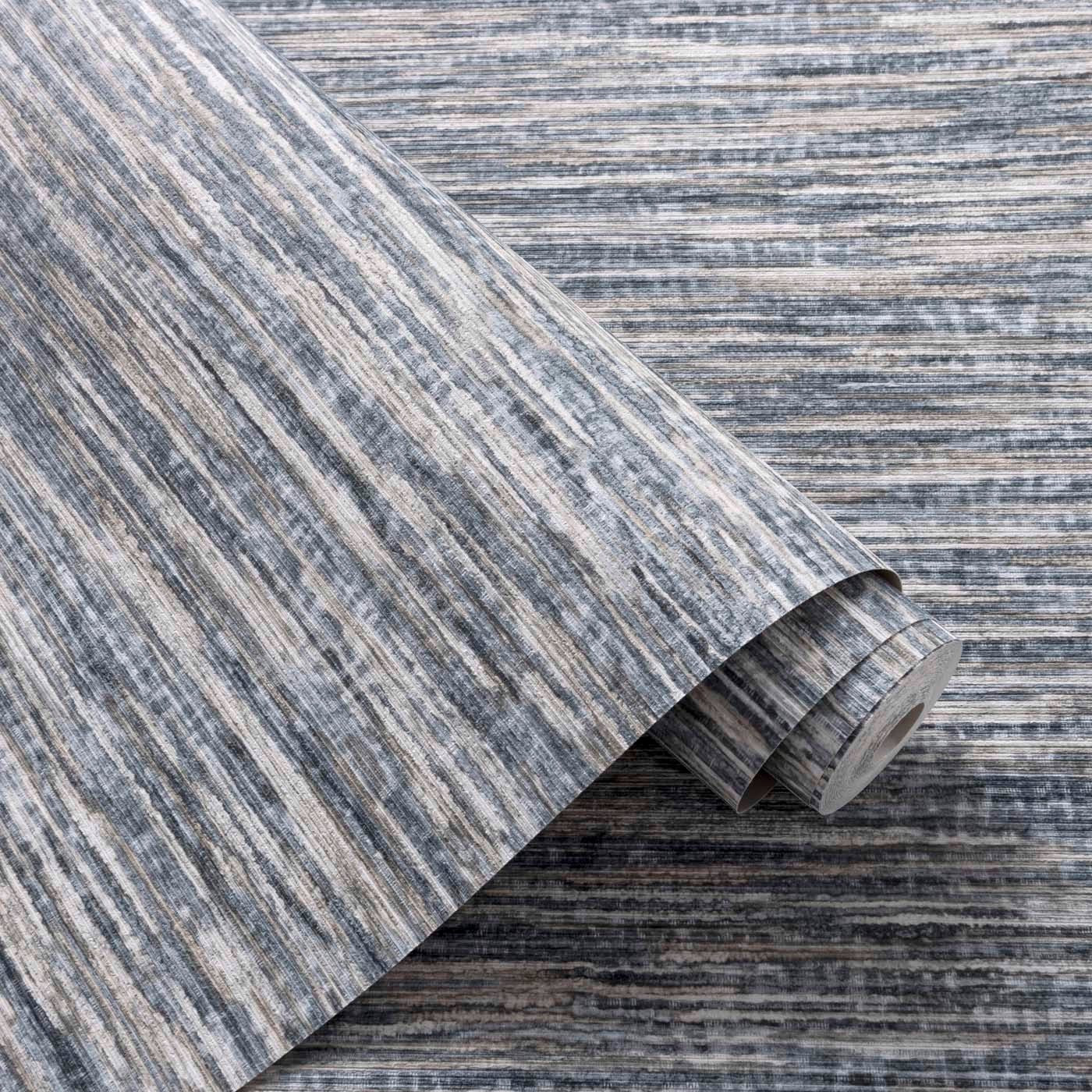 Dritto Wallpaper - Charcoal/Linen - Clarke & Clarke - W0178/02 - Premier Wallcovering