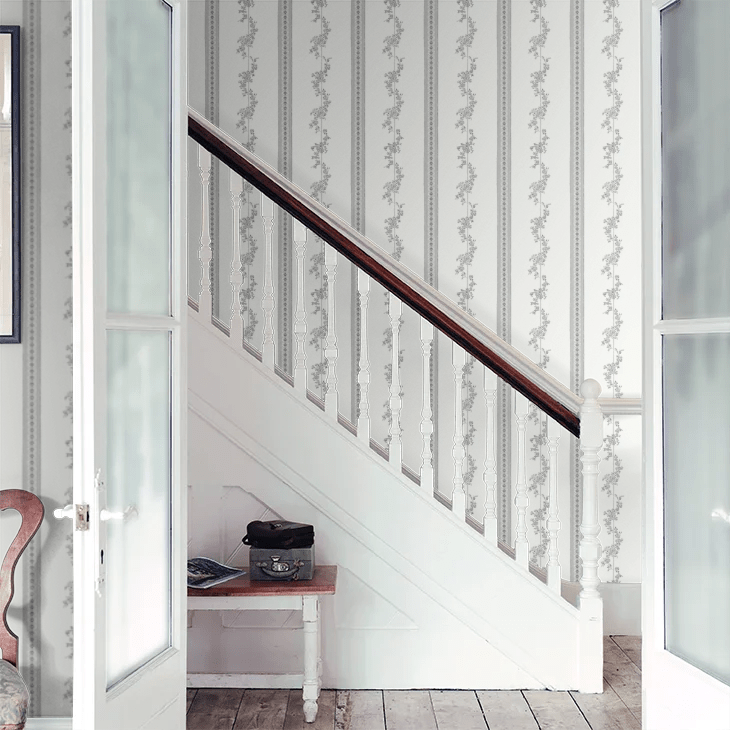 Drottningholm Wallpaper - Grey - Boråstapeter - 4508 - Premier Wallcovering