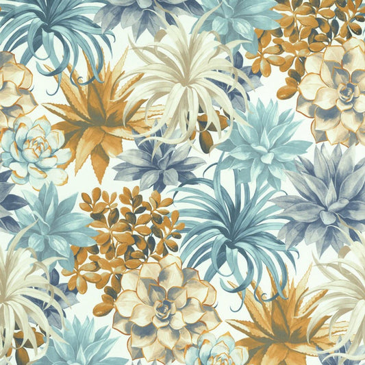 Echeveria Botanica Wallpaper - Beige Lin - Casadeco - 85911389 - Premier Wallcovering