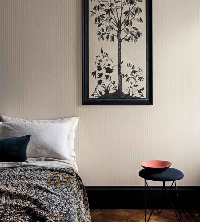 Eden Stripe Wallpaper - Parchment - 113/15044 - Cole & Son - Premier Wallcovering