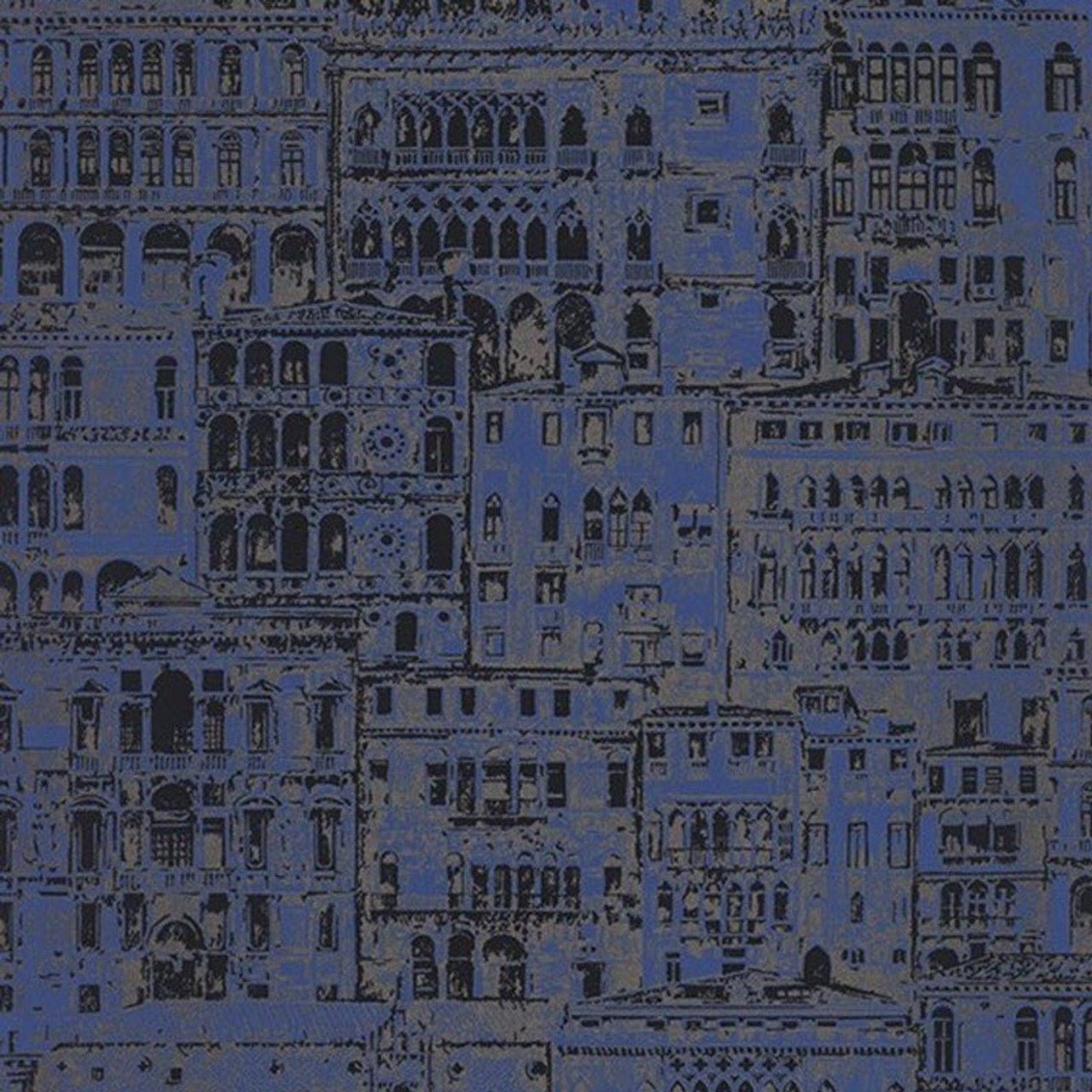 Edifice Montsegur Wallpaper - Bleu Outremer - Casadeco - 86056518 - Premier Wallcovering
