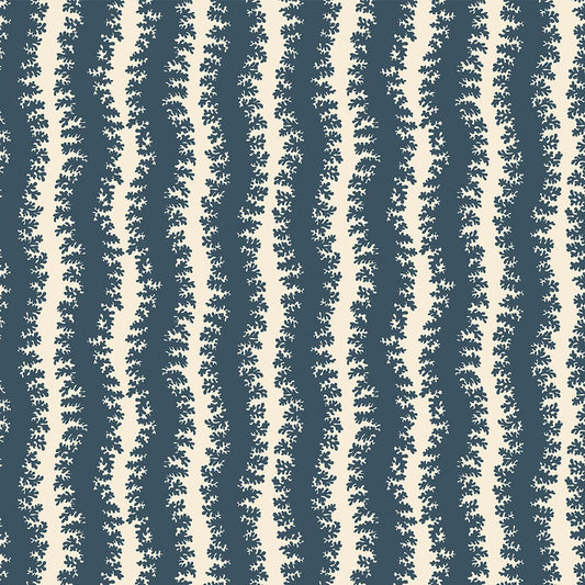 Elkhorn Stripe Wallpaper - Beakster Blue - Salt Ridge - Josephine Munsey - ELK-001-035 - Premier Wallcovering