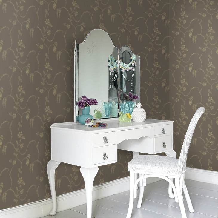 Elsie Wallpaper - Brown - Boråstapeter - 5515 - Premier Wallcovering