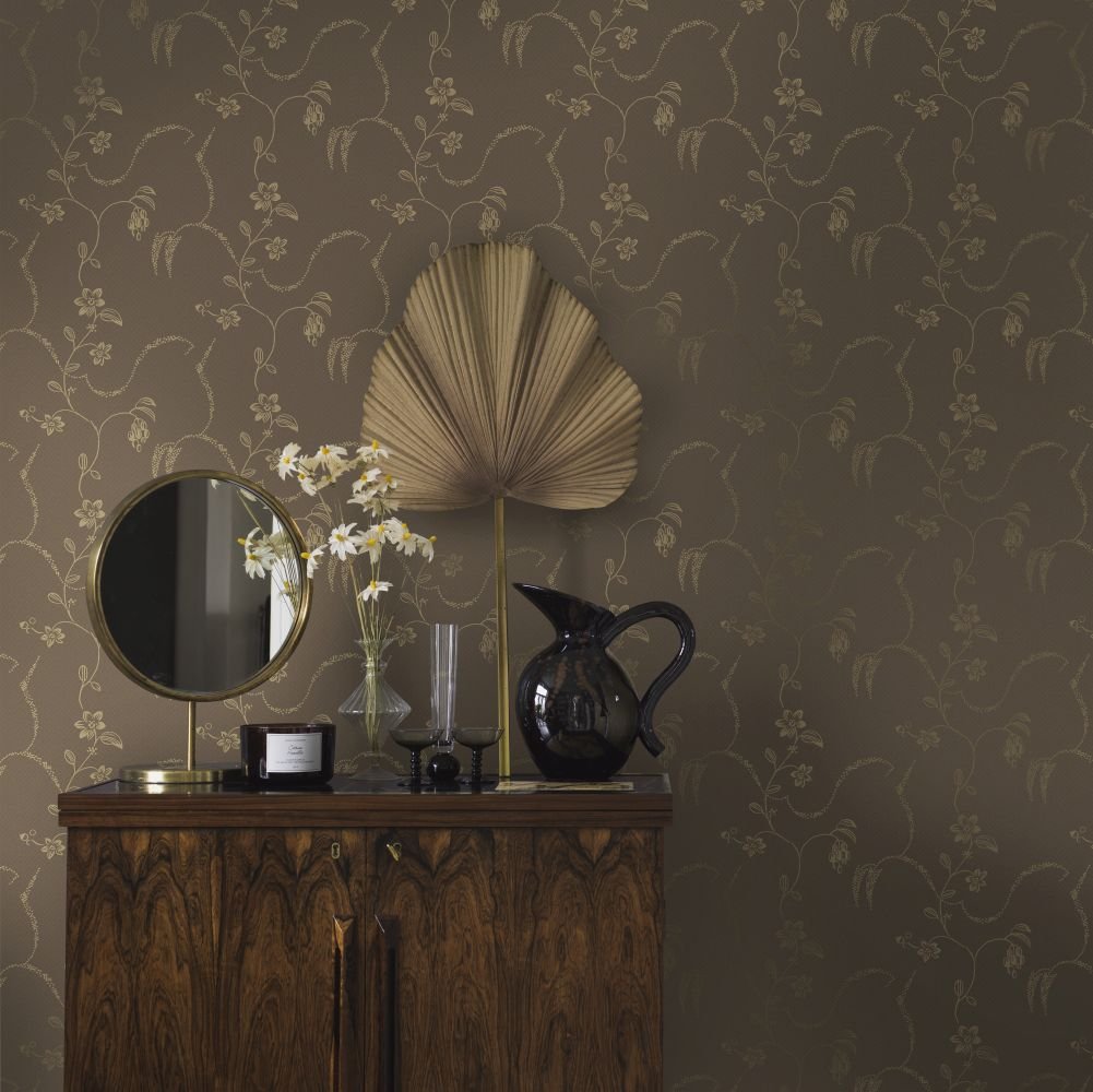 Elsie Wallpaper - Brown - Boråstapeter - 5515 - Premier Wallcovering