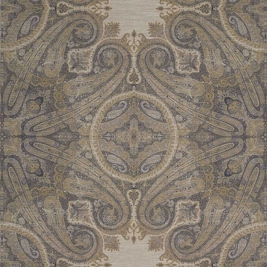 Elswick Paisley Wallpaper - Blue Umber - ZKEM312645 - Zoffany