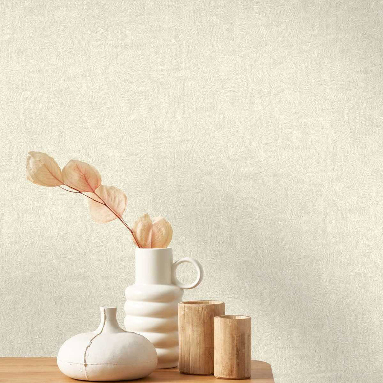 Empreinte Sentier Des Dunes Wallpaper - Beige Creme - Casadeco - 88701157 - Premier Wallcovering