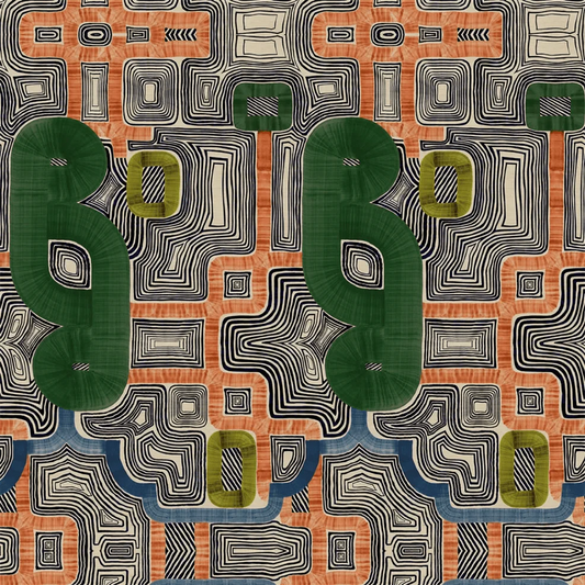 En Allant Aux Baux Grasscloth Wallpaper