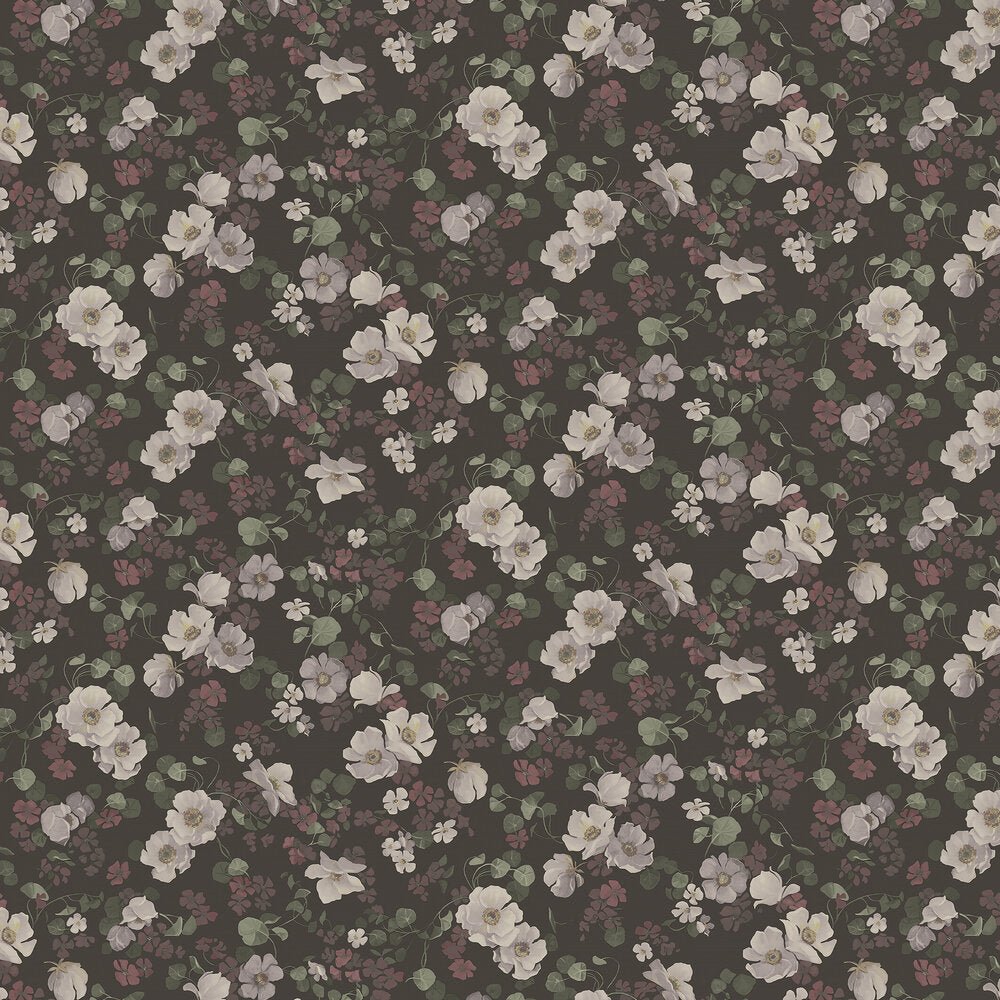 Enchanting Flower Wallpaper - Plum - Boråstapeter - 4280 - Premier Wallcovering