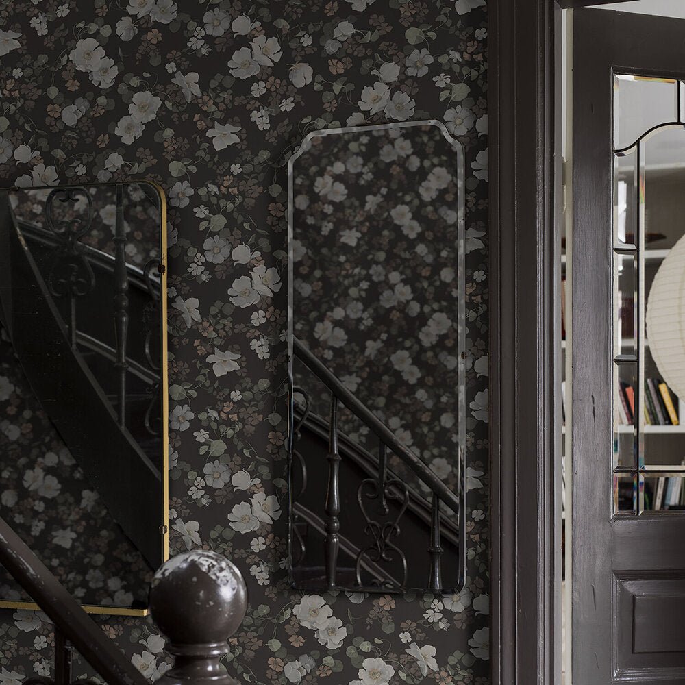 Enchanting Flower Wallpaper - Brown - Boråstapeter - 4278 - Premier Wallcovering