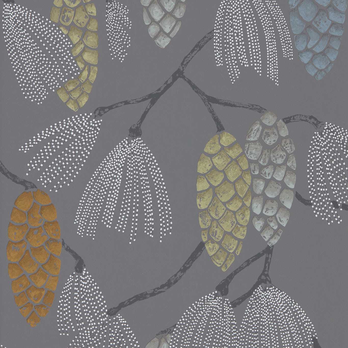 Epitome Wallpaper - Mint/Duck Egg/Smoke - HSTO111500 - Harlequin - Premier Wallcovering