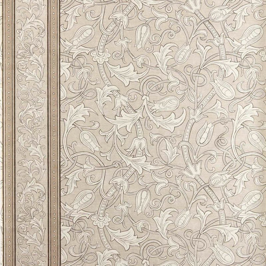 Etched Scrolling Tulip Wallpaper - Parchment - Morris & Co - 217603 - Premier Wallcovering