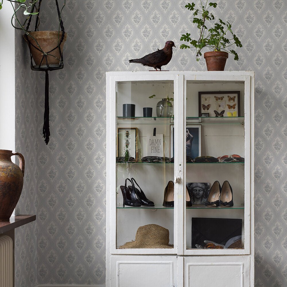 Eternal Flower Wallpaper - Grey - Boråstapeter - 4263 - Premier Wallcovering