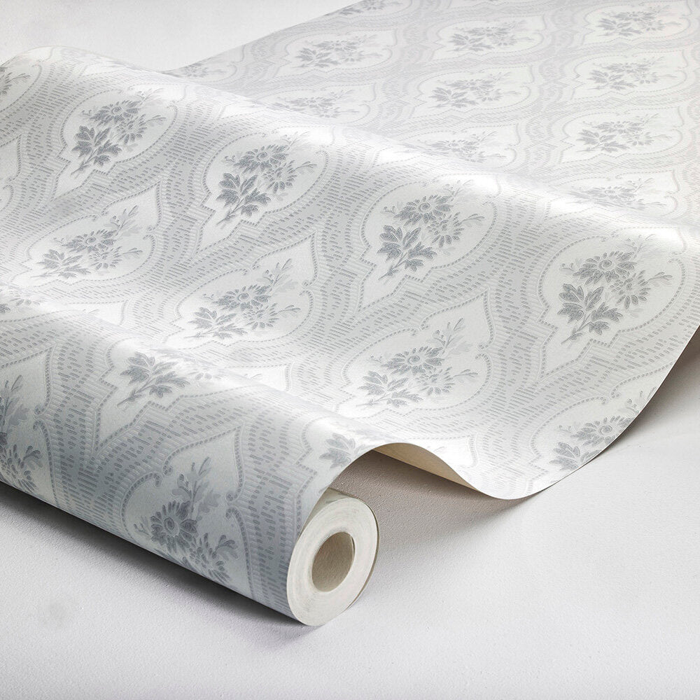 Eternal Flower Wallpaper - Grey - Boråstapeter - 4263 - Premier Wallcovering