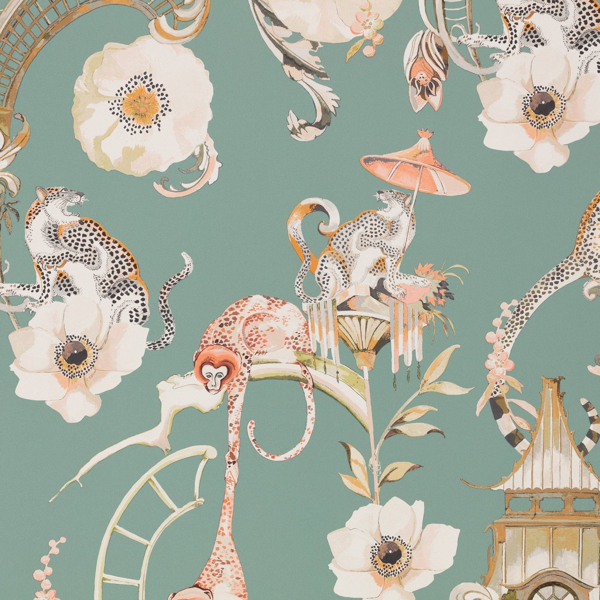 Euphoria Wallpaper - Aruba - Romo - Temperley London - W448/03 - Premier Wallcovering
