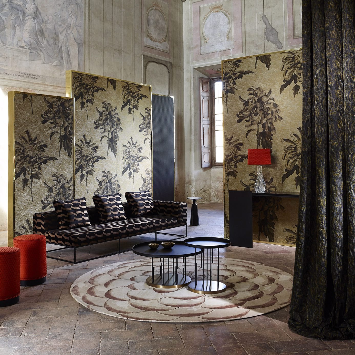 Evelyn Wallpaper - Antique Gold/Olivine - ZTOT312733 - Zoffany