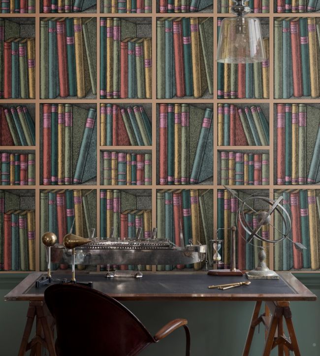Ex Libris Wallpaper - Multi - 114/5010 - Cole & Son - Premier Wallcovering