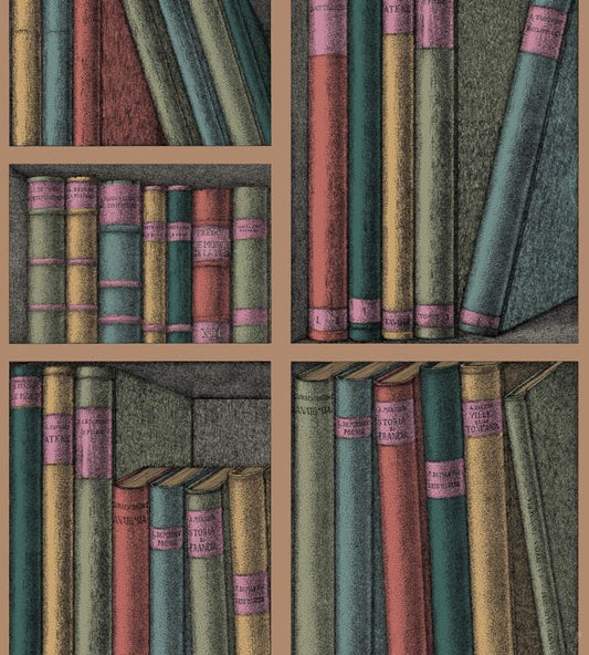 Ex Libris Wallpaper - Multi - 114/5010 - Cole & Son - Premier Wallcovering