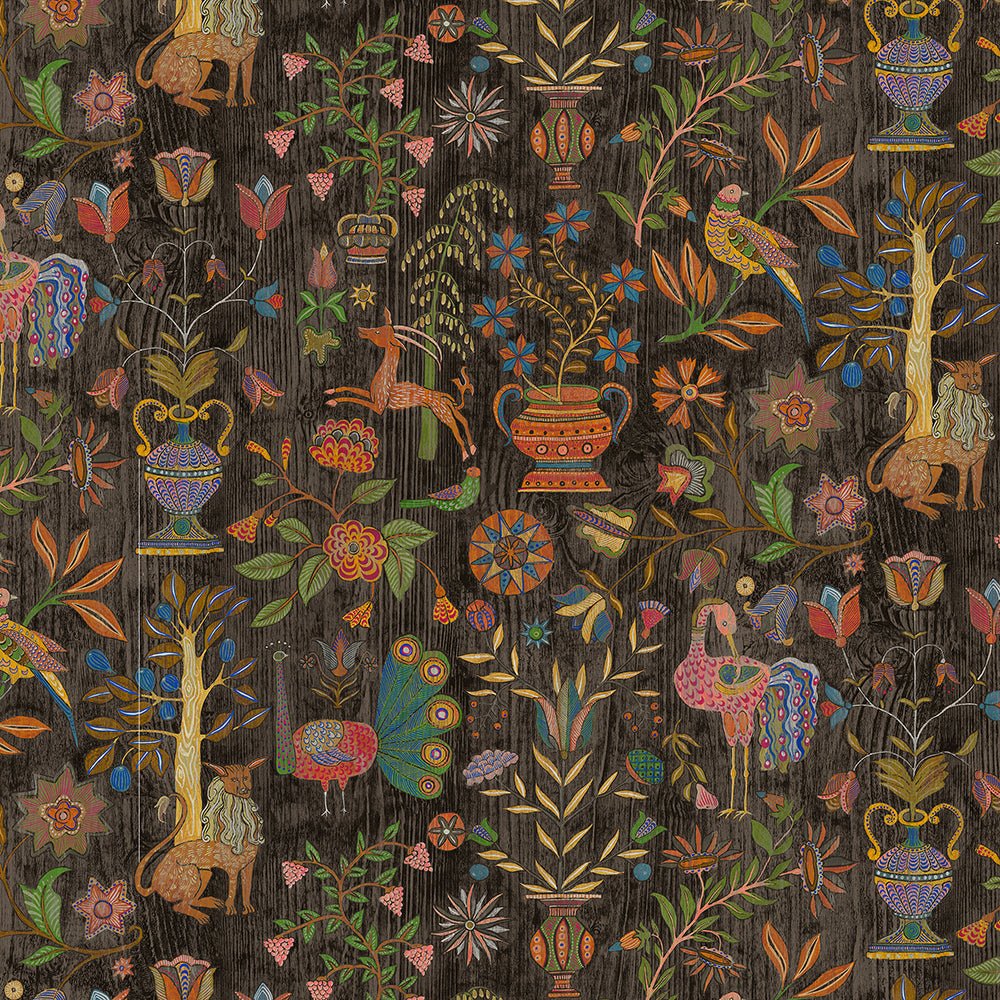 Fable Garden Wallpaper - Multi - Josephine Munsey - JMW-104501 - Premier Wallcovering