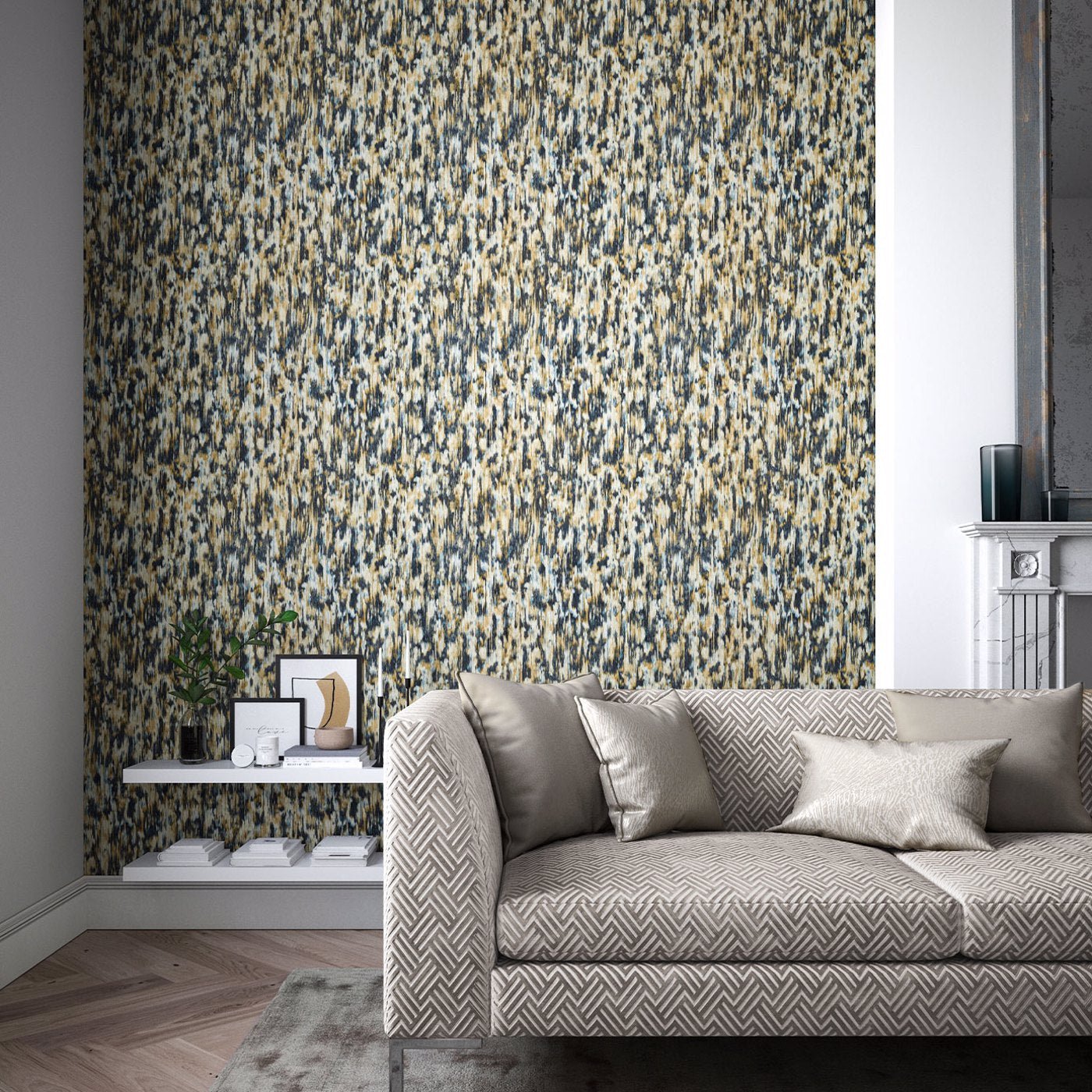 Fade Wallpaper - Ink/Bronze - HM7W112742 - Harlequin - Premier Wallcovering