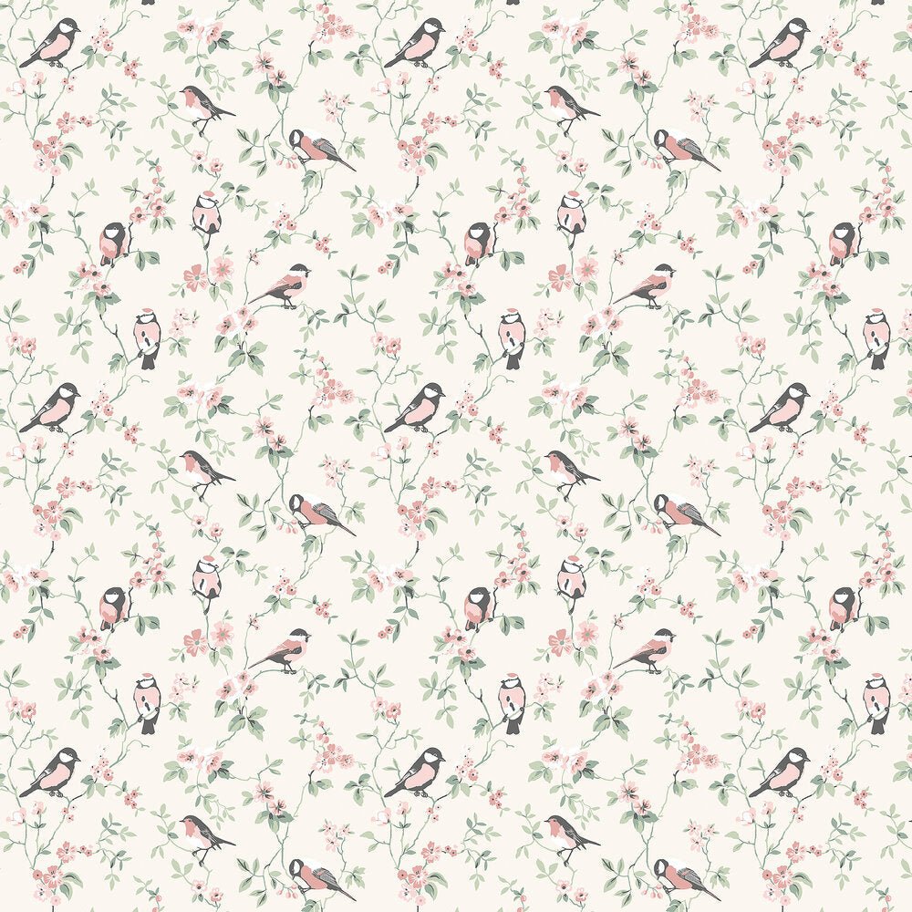 Falsterbo Birds Wallpaper - Cream - Boråstapeter - 7682 - Premier Wallcovering