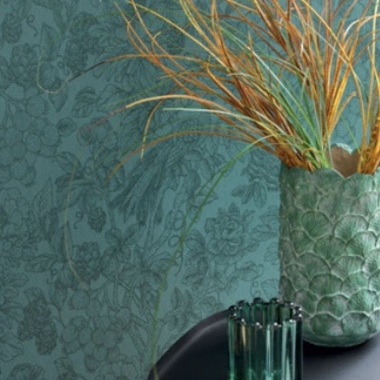 Feather Delicacy Wallpaper - Taupe - Casadeco - 85361274 - Premier Wallcovering