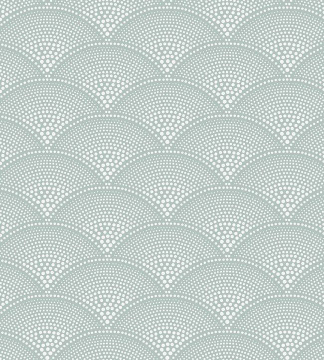Feather Fan Icons Wallpaper - Print Room Blue - 112/10036 - Cole & Son - Premier Wallcovering