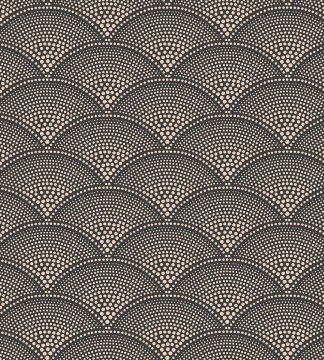 Feather Fan Icons Wallpaper - Charcoal & Metallic Bronze - 112/10033 - Cole & Son - Premier Wallcovering