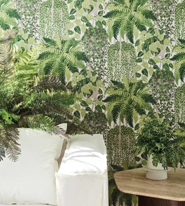 Fern Wallpaper - Leaf Green & Olive - 115/7021 - Cole & Son - Premier Wallcovering