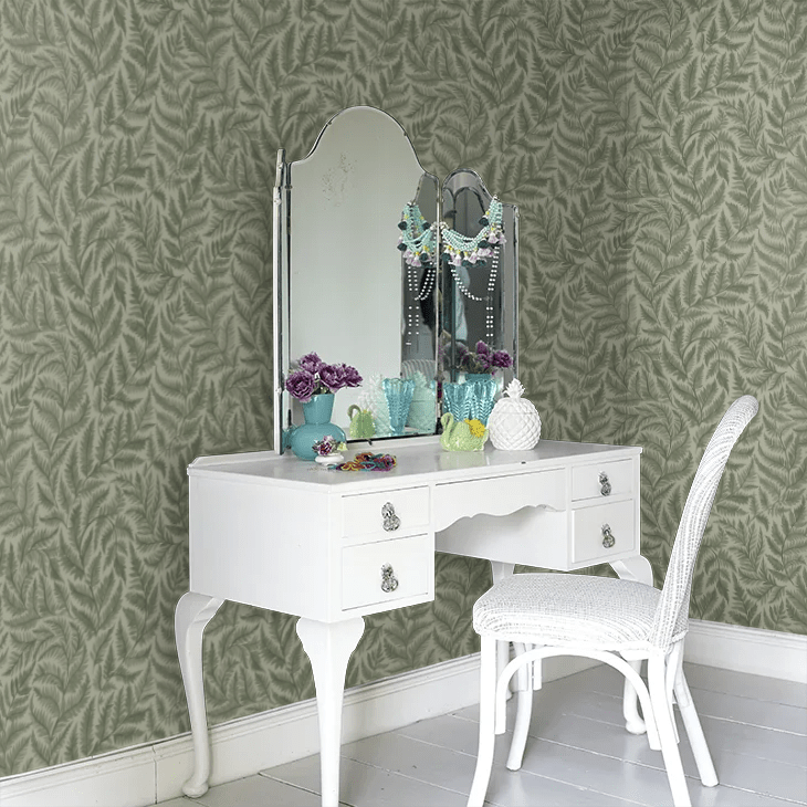 Ferns Wallpaper - Green - Boråstapeter - 7792 - Premier Wallcovering