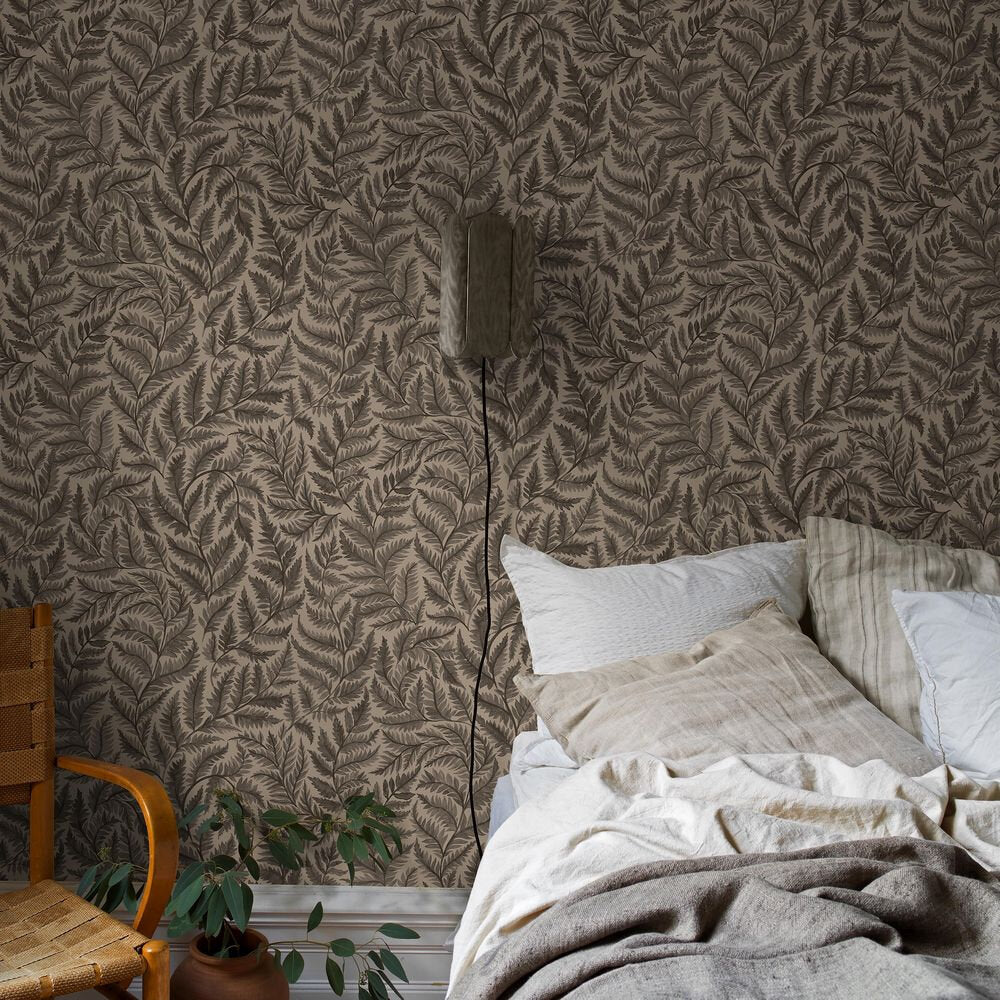 Ferns Wallpaper - Charcoal - Boråstapeter - 7793 - Premier Wallcovering