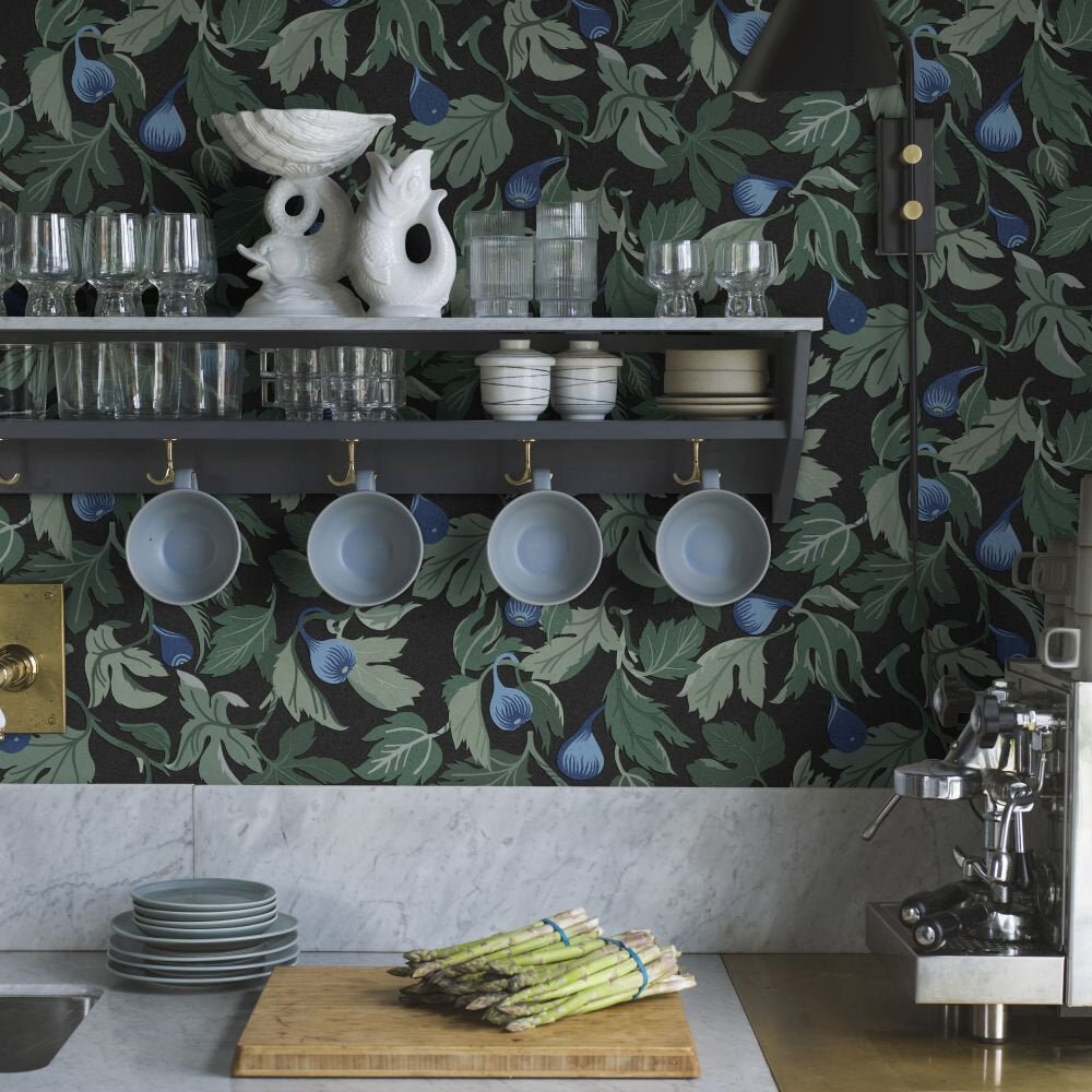 Figs Wallpaper - Ink - Boråstapeter - 2060 - Premier Wallcovering