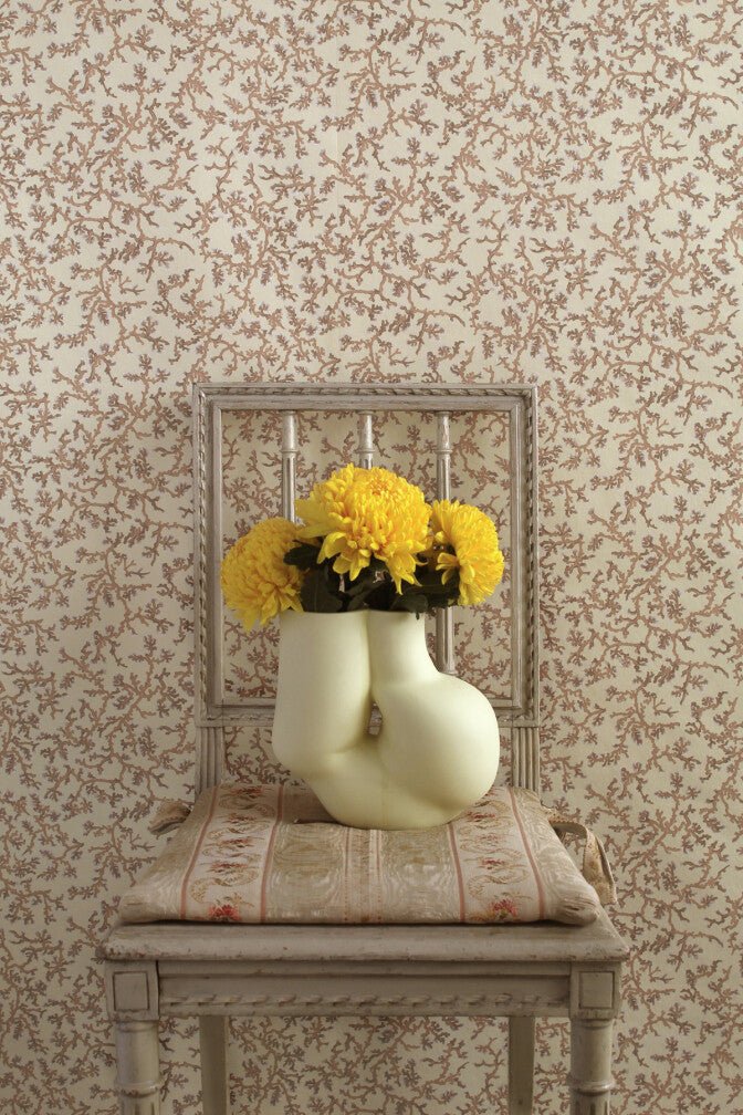 Fine Coral Wallpaper - Sandtan - Timorous Beasties - SSC/FCOR/FIB/04 - Premier Wallcovering