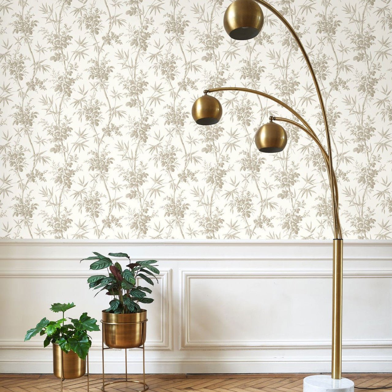 Flanerie Les Belles Toiles De Jouy Wallpaper - Taupe - Casadeco - 201709339 - Premier Wallcovering