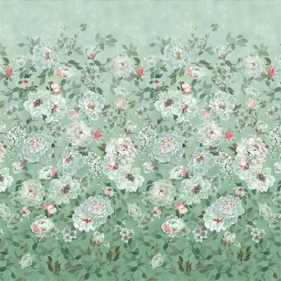 Fleur Blanche Wallpaper - Eau de Nil - PDG1172/01 - Designers Guild