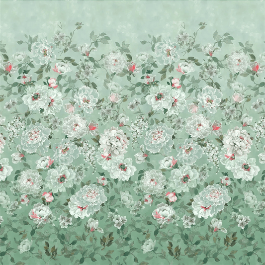 Fleur Blanche Wallpaper - Eau de Nil - PDG1172/01 - Designers Guild