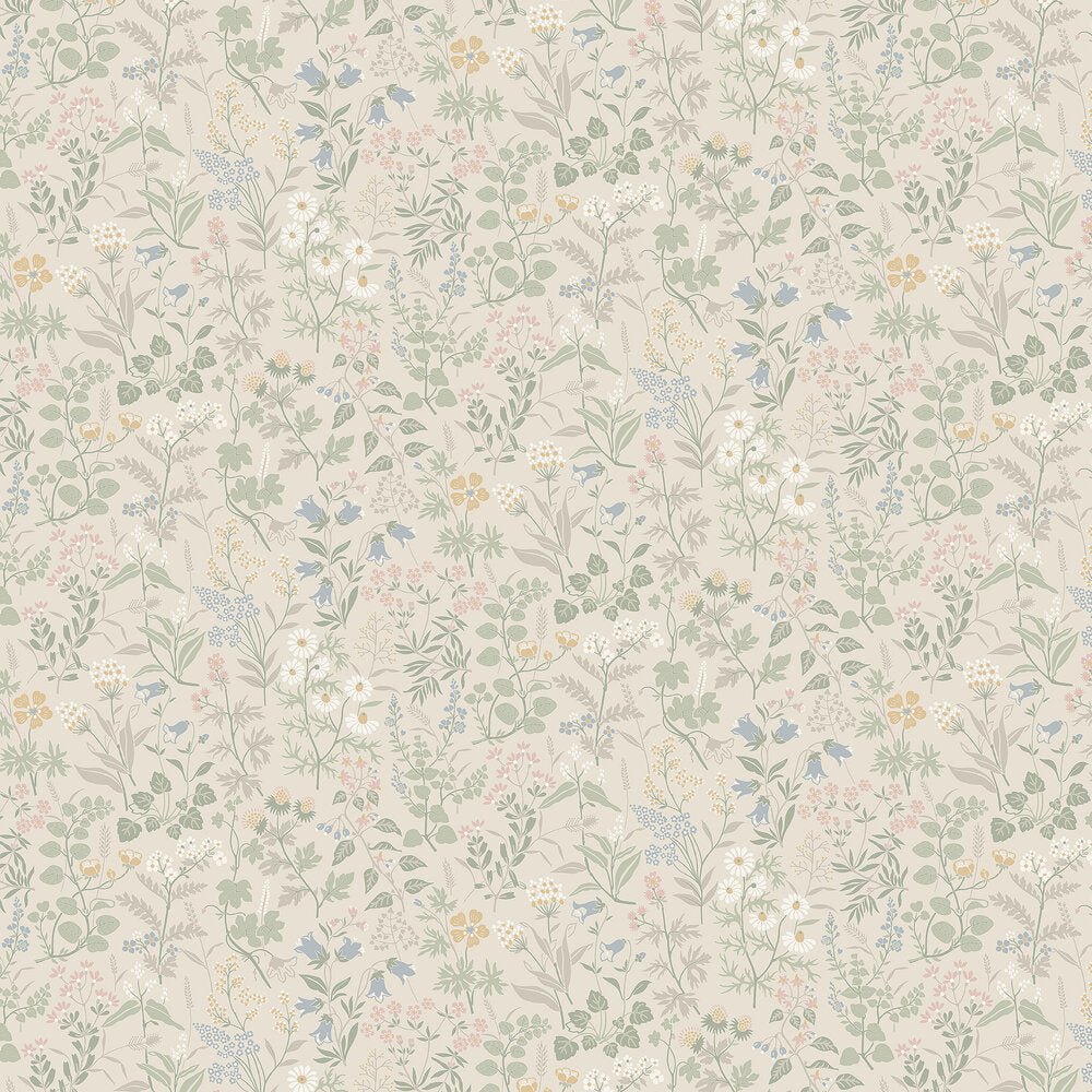 Flora Wallpaper - Neutral - Boråstapeter - 4179 - Premier Wallcovering