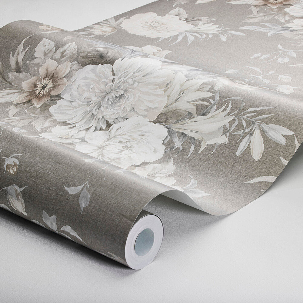 Floral Charm Wallpaper - Taupe - Boråstapeter - 4251 - Premier Wallcovering