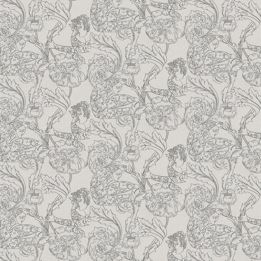 Floral Dream Wallpaper - Black - Boråstapeter - 2064 - Premier Wallcovering