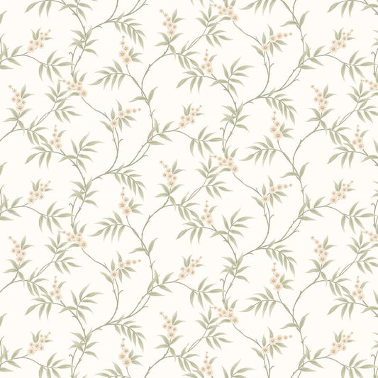 Floral Tree Wallpaper - Ivory - Boråstapeter - 7761 - Premier Wallcovering