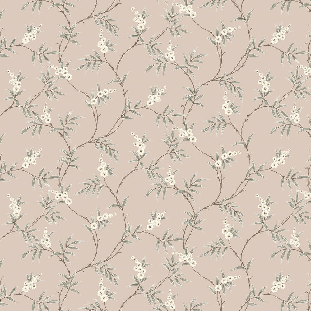 Floral Tree Wallpaper - Pink - Boråstapeter - 7764 - Premier Wallcovering