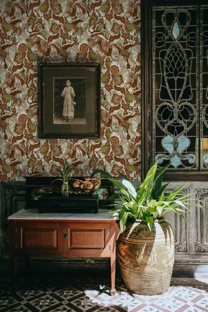 Florama Wallpaper - Cedar - Timorous Beasties - JNGL/FRMA/SMM/03 - Premier Wallcovering