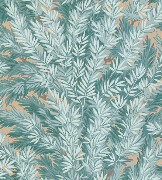 Florencecourt Wallpaper - Print Room Blue on Sand - 100/1001 - Cole & Son - Premier Wallcovering