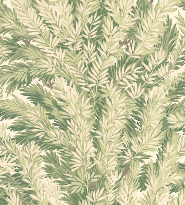 Florencecourt Wallpaper - Olive on Cream - 100/1003 - Cole & Son - Premier Wallcovering