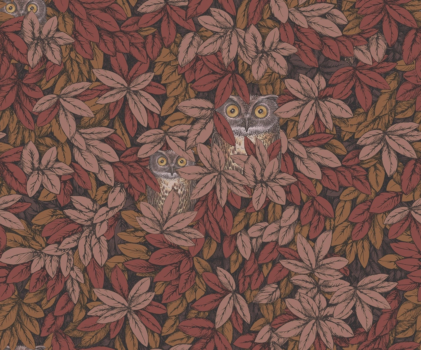Foglie e Civette Wallpaper - Autumnal Leaves - 123/11055 - Cole & Son - Premier Wallcovering