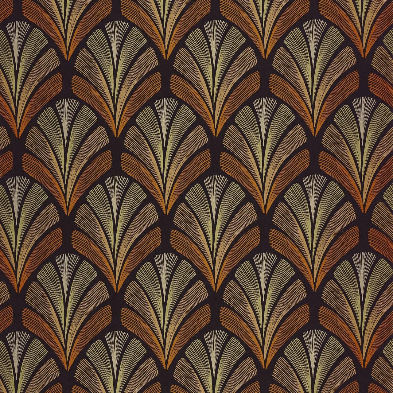 Folies St James Annees Folles Wallpaper - Terracotta - Casadeco - 201053215 - Premier Wallcovering