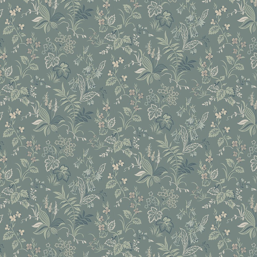 Folklore Wallpaper - Twilight Green - Boråstapeter - 3265 - Premier Wallcovering
